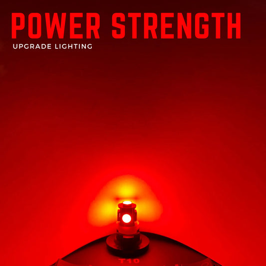 W5W Bulbs LED 5 Smd Red 24V