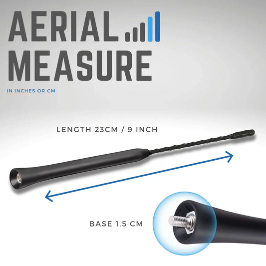 Car Aerial 23 CM Rubber Antenna 12V