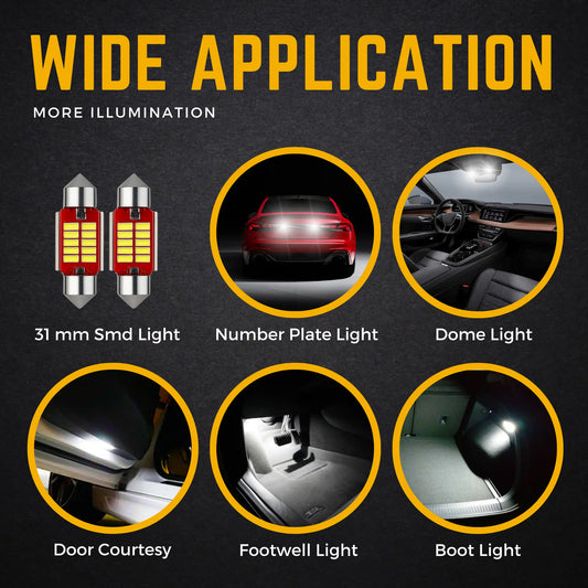 269 Bulb LED 12 Smd C5W 31mm 12V