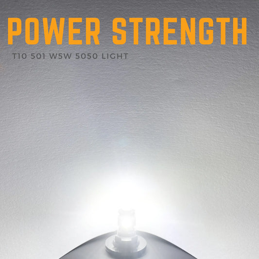 W5W Bulbs LED 5 Smd Canbus White 12v