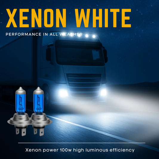 H7 Headlight Bulbs 100w Xenon White 24v
