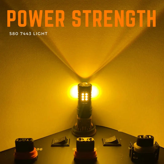 580 Bulbs LED 33 Smd Amber 12v