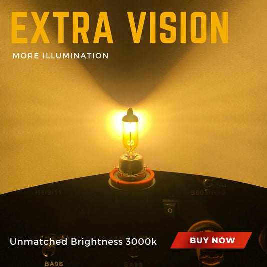H8 Bulbs 100w Xenon Yellow 12v