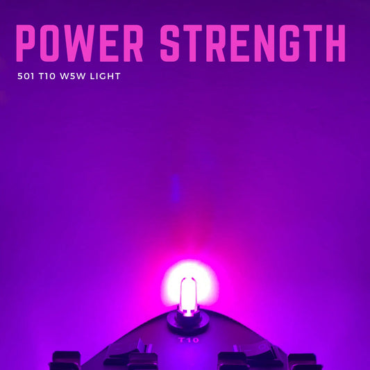 W5W Bulbs LED Silica Canbus Pink 12V