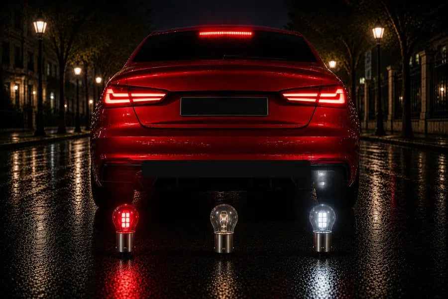 P21/5W bulbs including 380 1157 LED and halogen options from Argo Automotive Lighting
