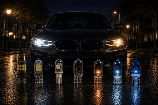 W5W bulbs including 501 T10 LED and halogen options from Argo Automotive Lighting