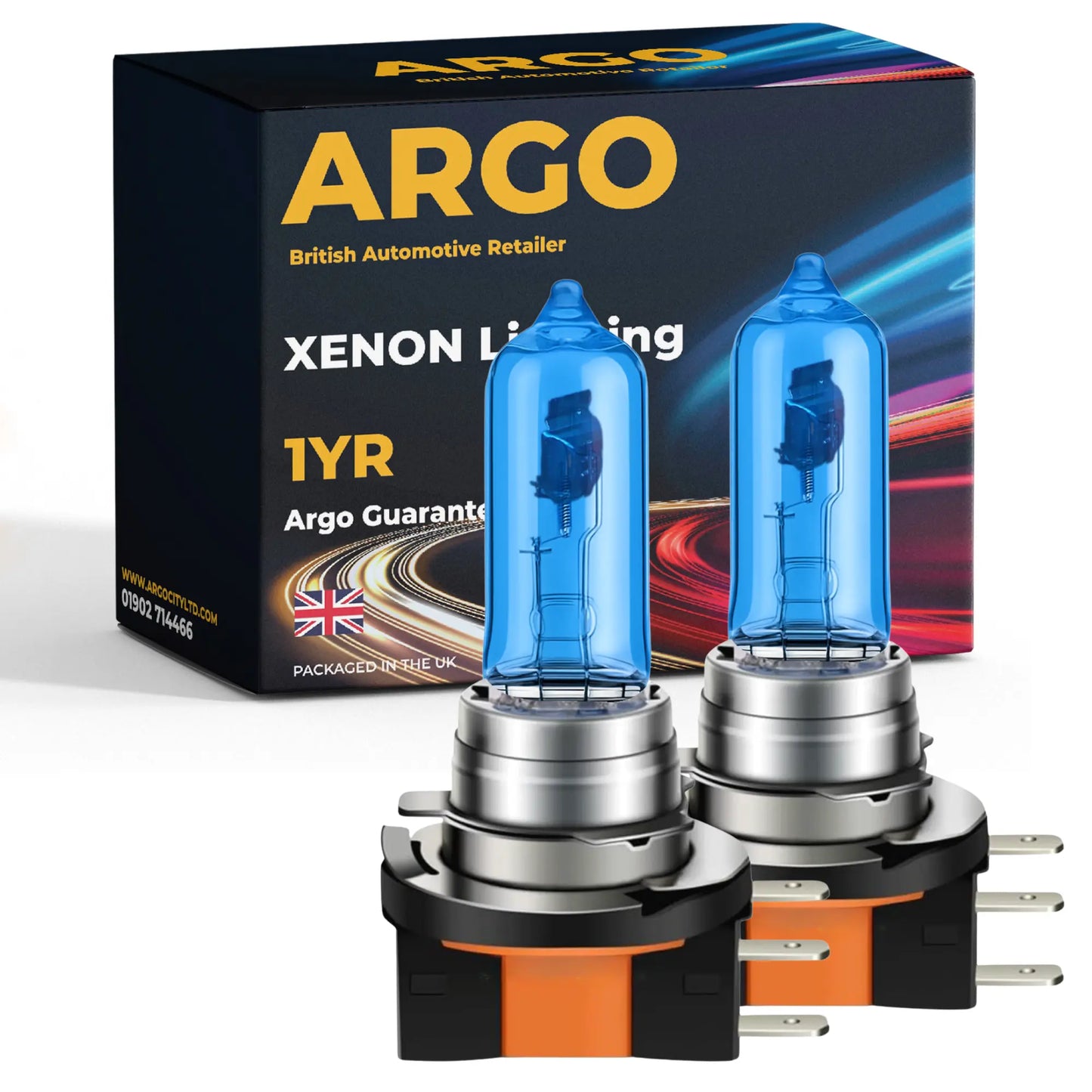 H15 Bulbs 55w Xenon White 12v - Argo