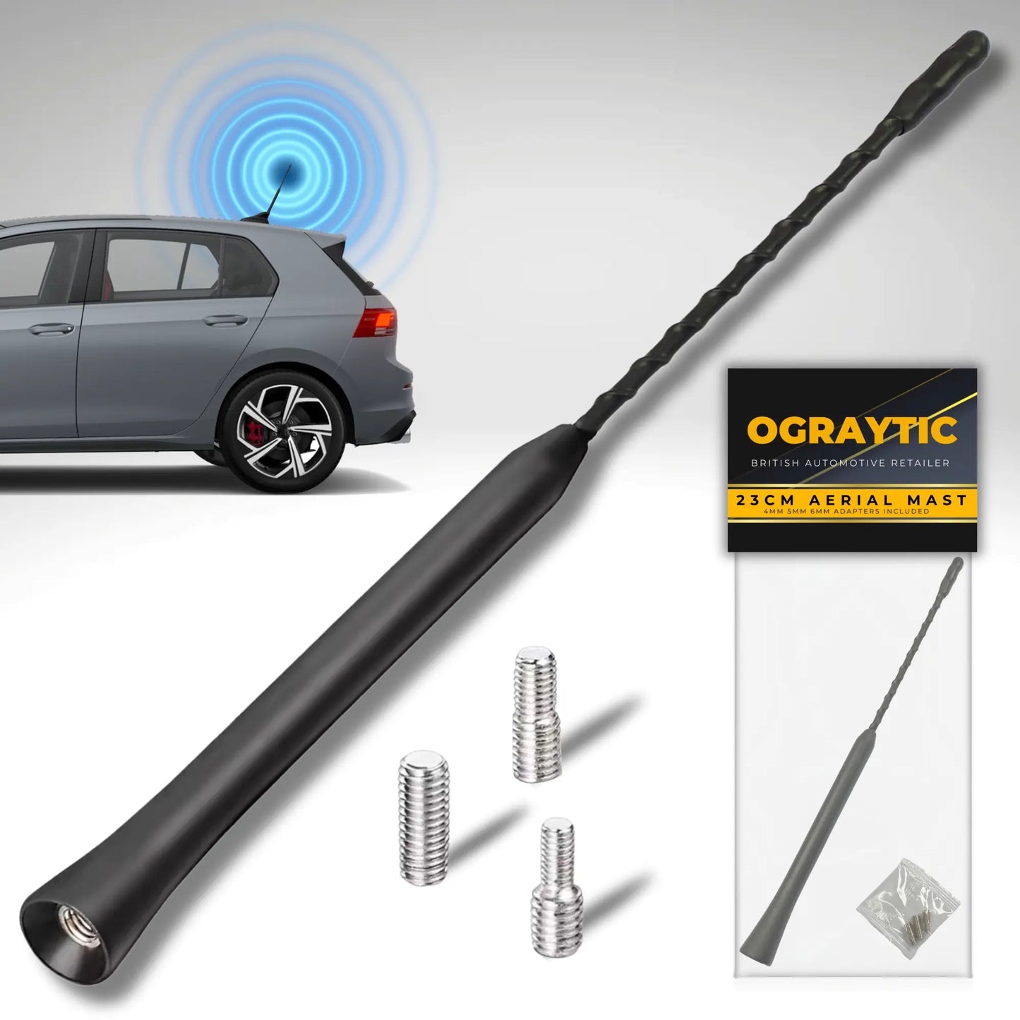 Black Whip Aerial - Ograytic