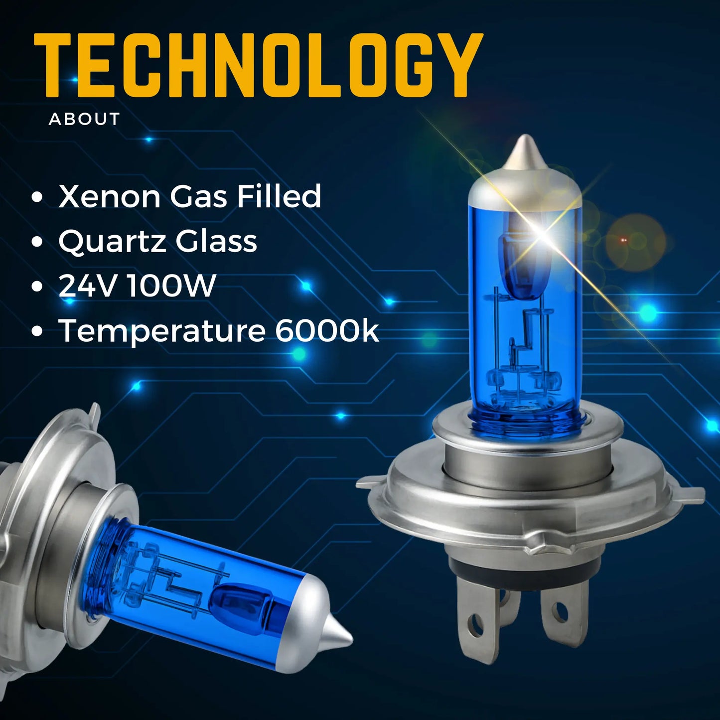 H4 Xenon Gas Filled Technology - Argo