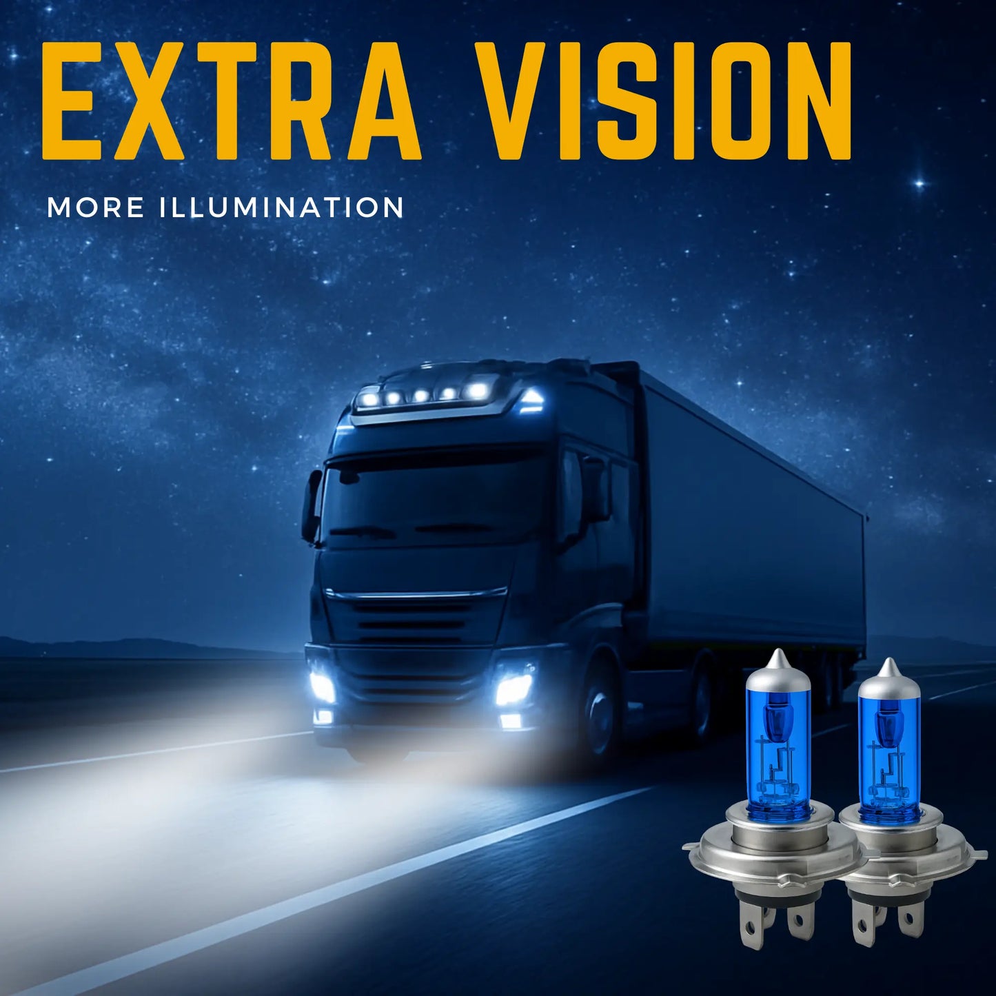 Extra Vision H4 24v Bulbs