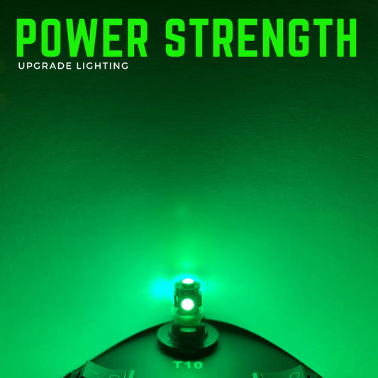 W5W Bulbs LED 5 Smd Green 24V