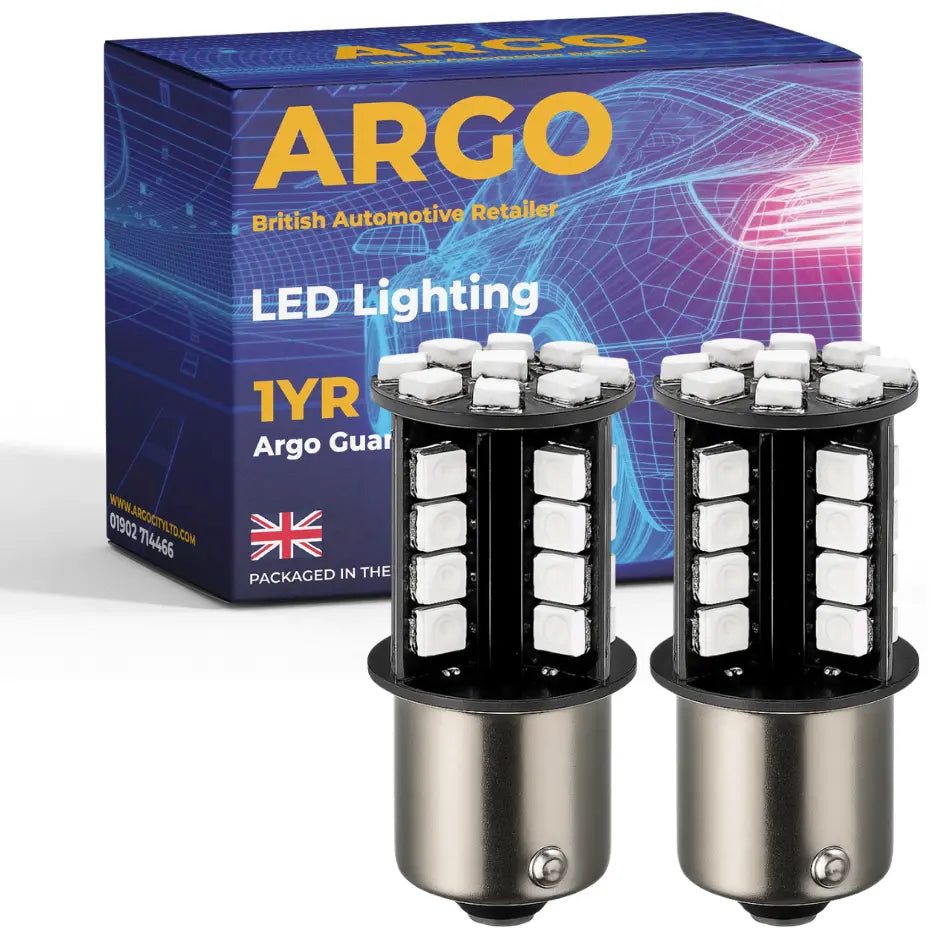 P21W Bulbs LED 44 Smd Amber 12V Argo
