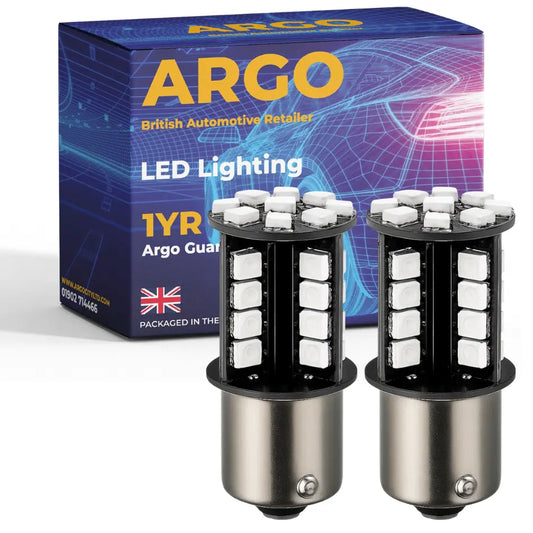 P21W Bulbs LED 44 Smd Amber 12V Argo