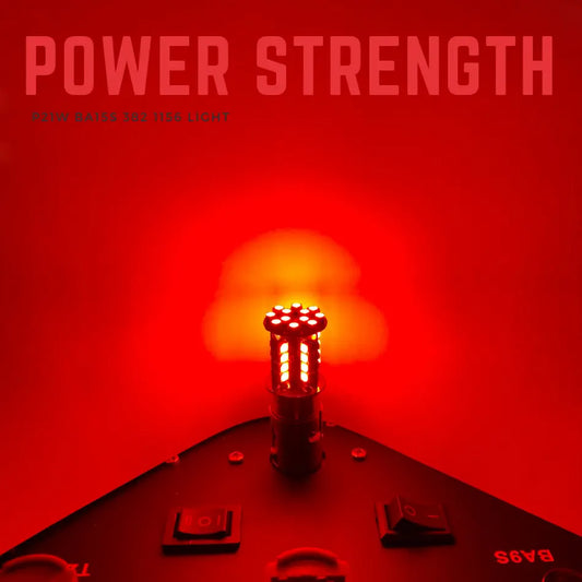 P21W Bulbs Led 44 Smd Red 12V