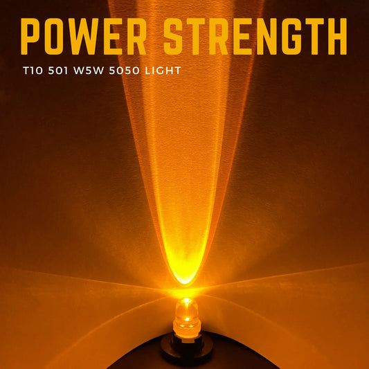 W5W Bulbs LED Amber 12V
