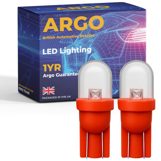 W5W Bulbs LED Red 12V Argo