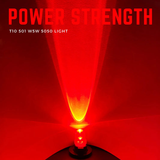 W5W Bulbs LED Red 12V