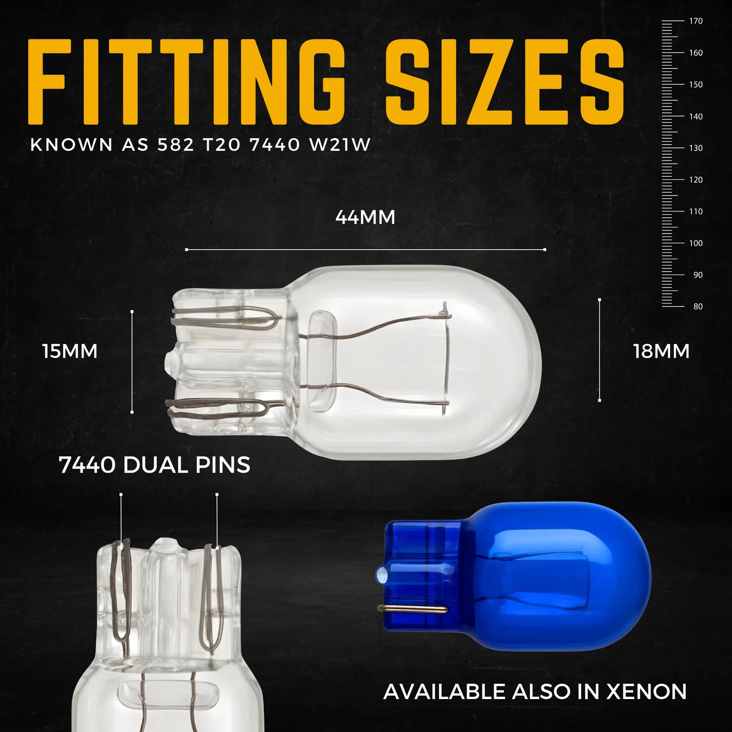Fitting Dimensions 582 Halogen bulb - Argo