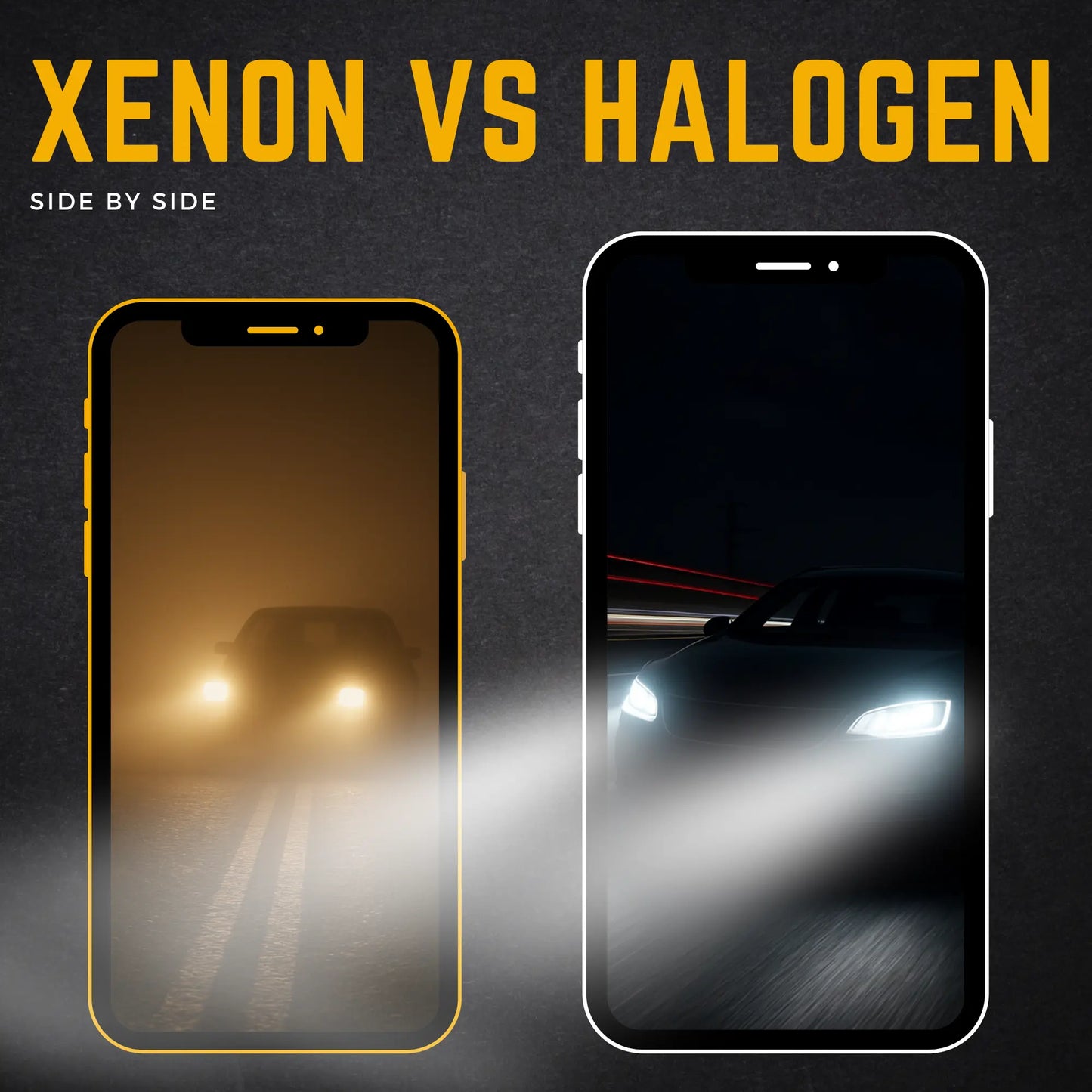 Comparison Xenon vs Halogen On The Road - Argo