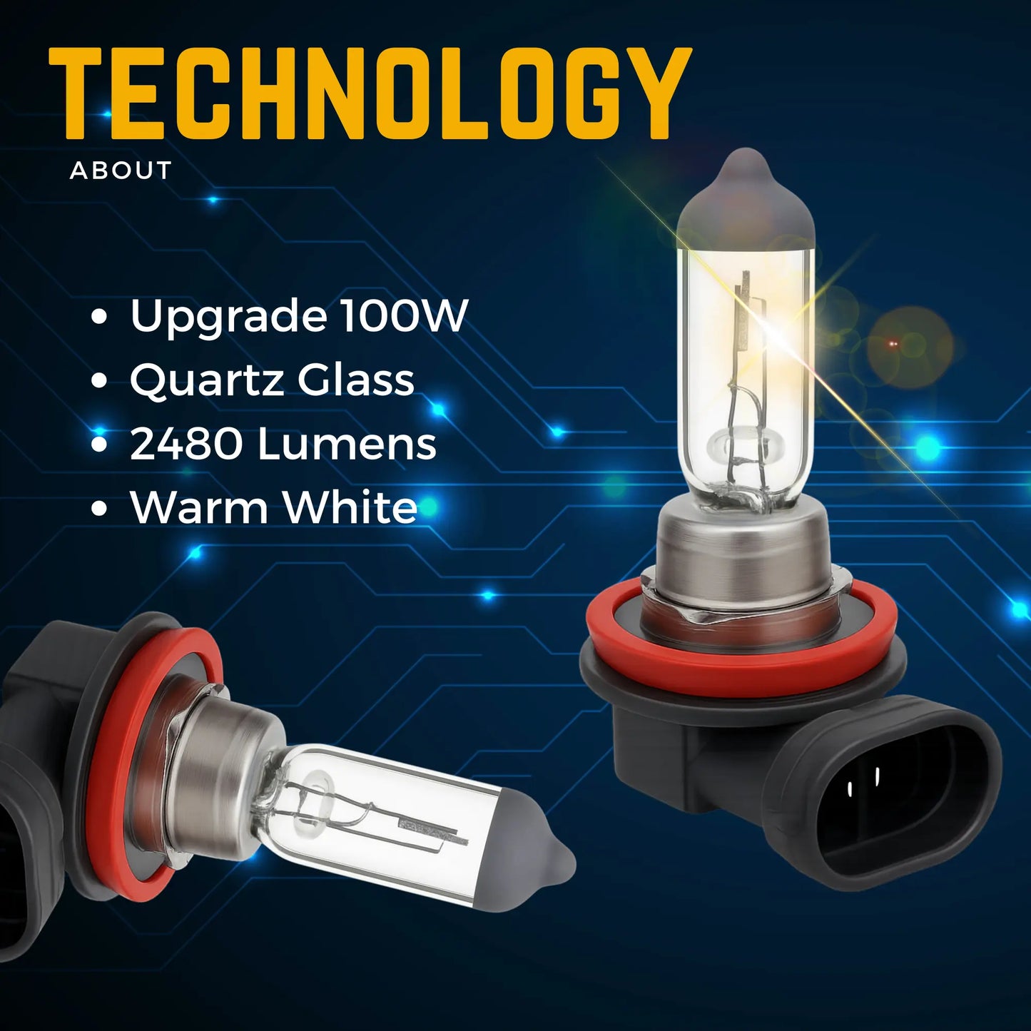 H11 Halogen Gas Filled Technology - Argo