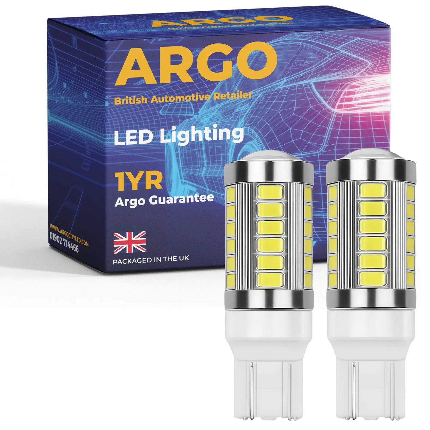 580 Bulbs LED 33 Smd White 12V Argo