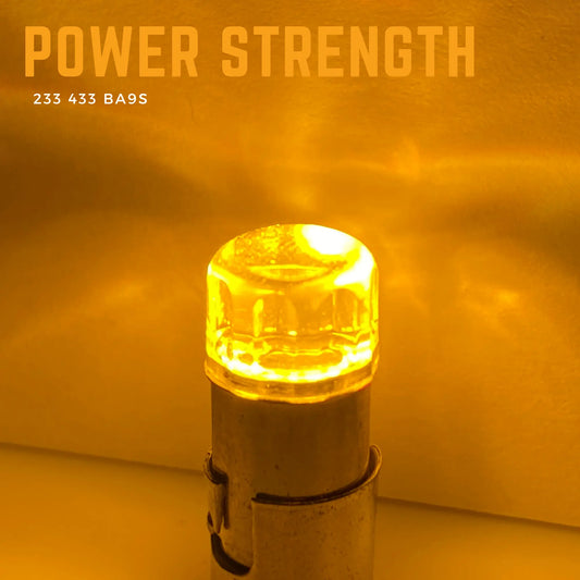 Ba9s Bulbs Led Amber Clear Lens 12v