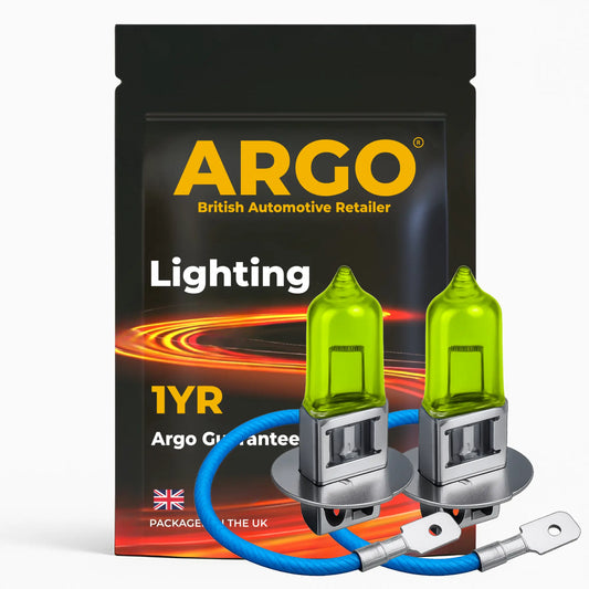 H3 Bulbs 100w Xenon Yellow 12v Argo