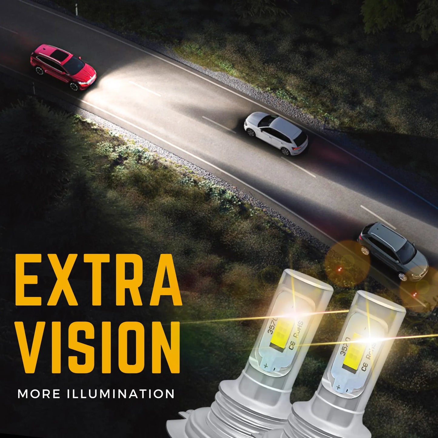Extra Vision On The Road For H4 Led Bulbs - Argo