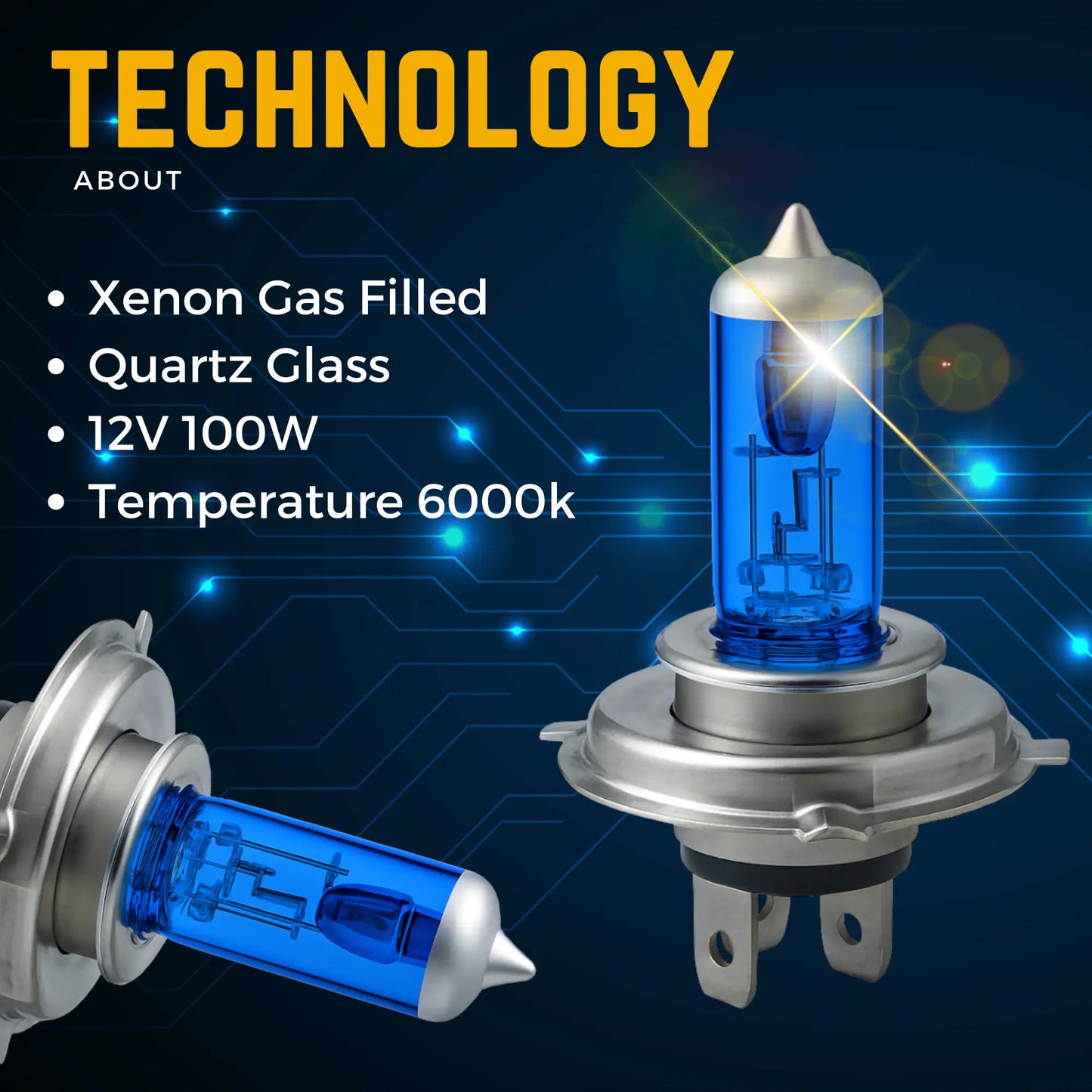 H4 Xenon Gas Filled Technology - Argo