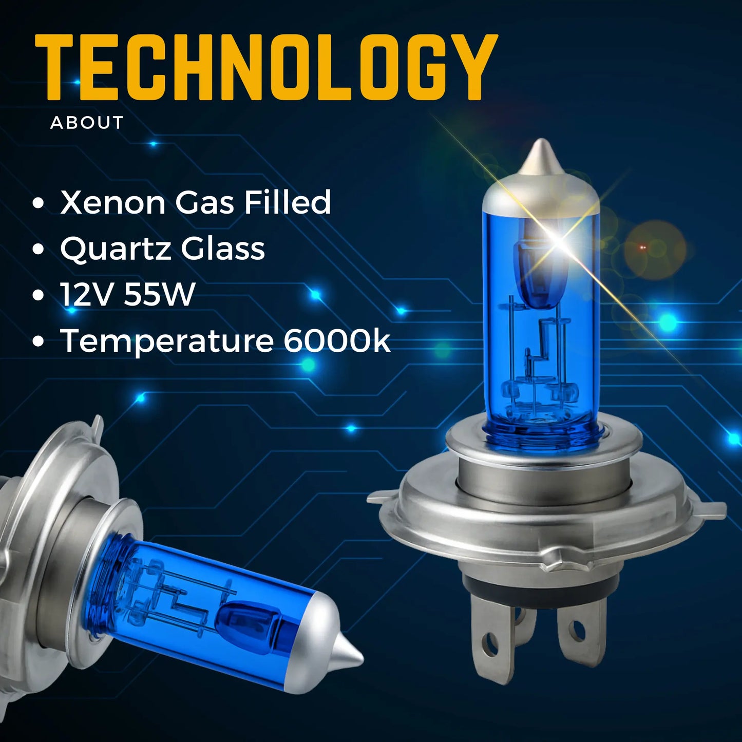 H4 Xenon Gas Filled Technology - Argo