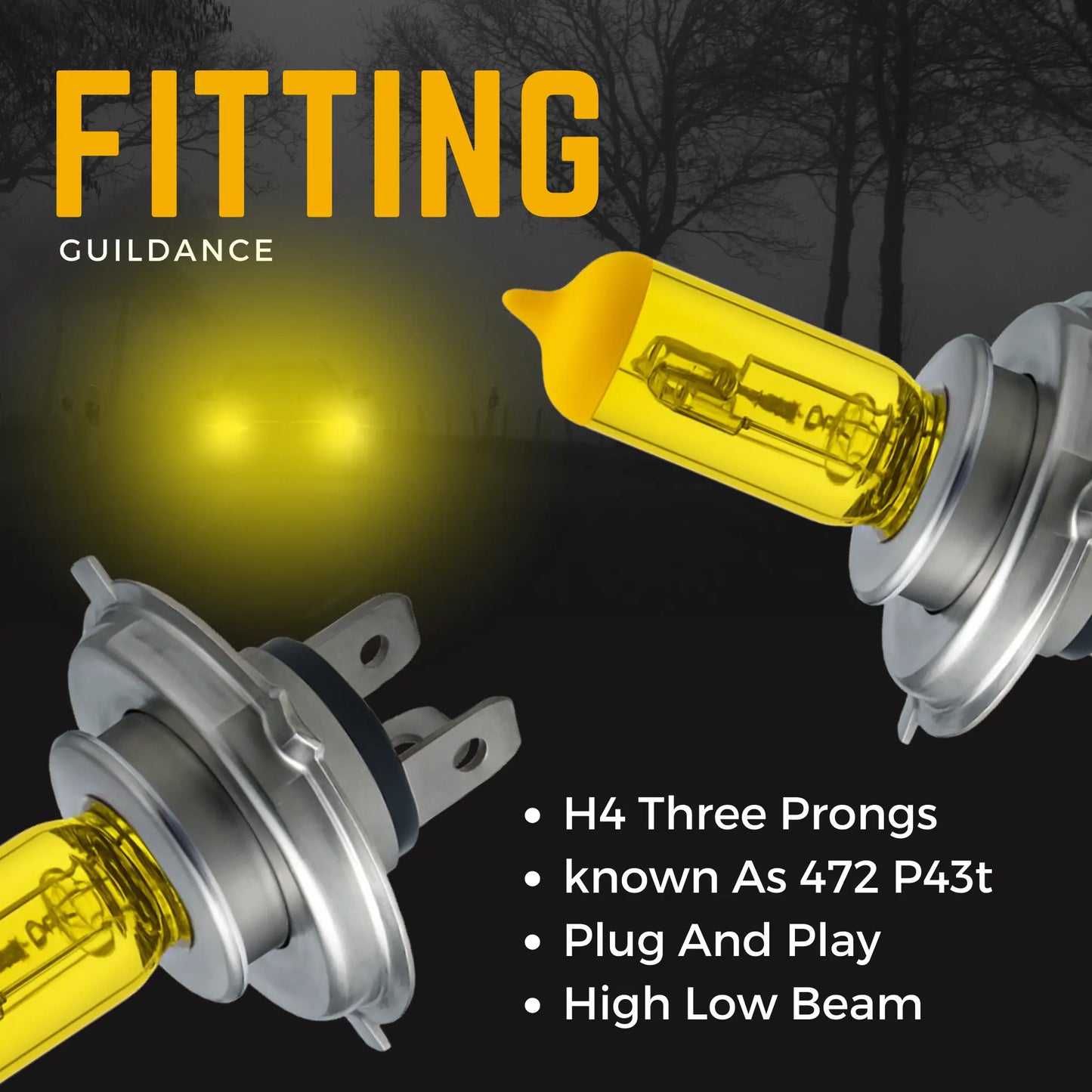 H4 Headlight Bulbs Fitting - Argo