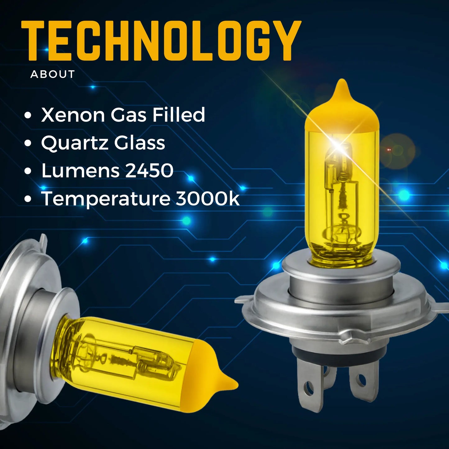 H4 Xenon Gas Filled Technology - Argo