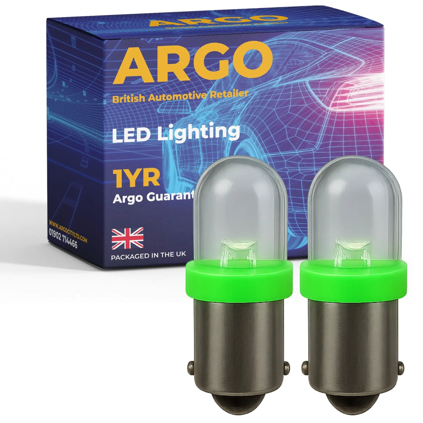H6w Bulbs Led Green 12v Argo