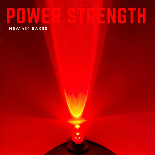 H6w Bulbs Led Red 12v