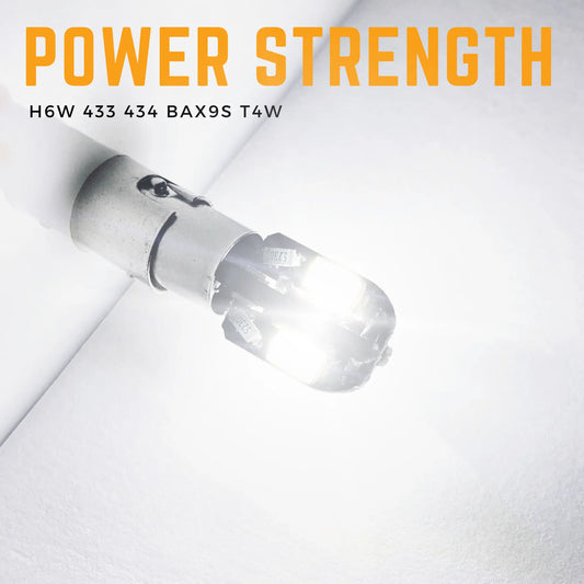 H6w Bulbs Led White Canbus 12v