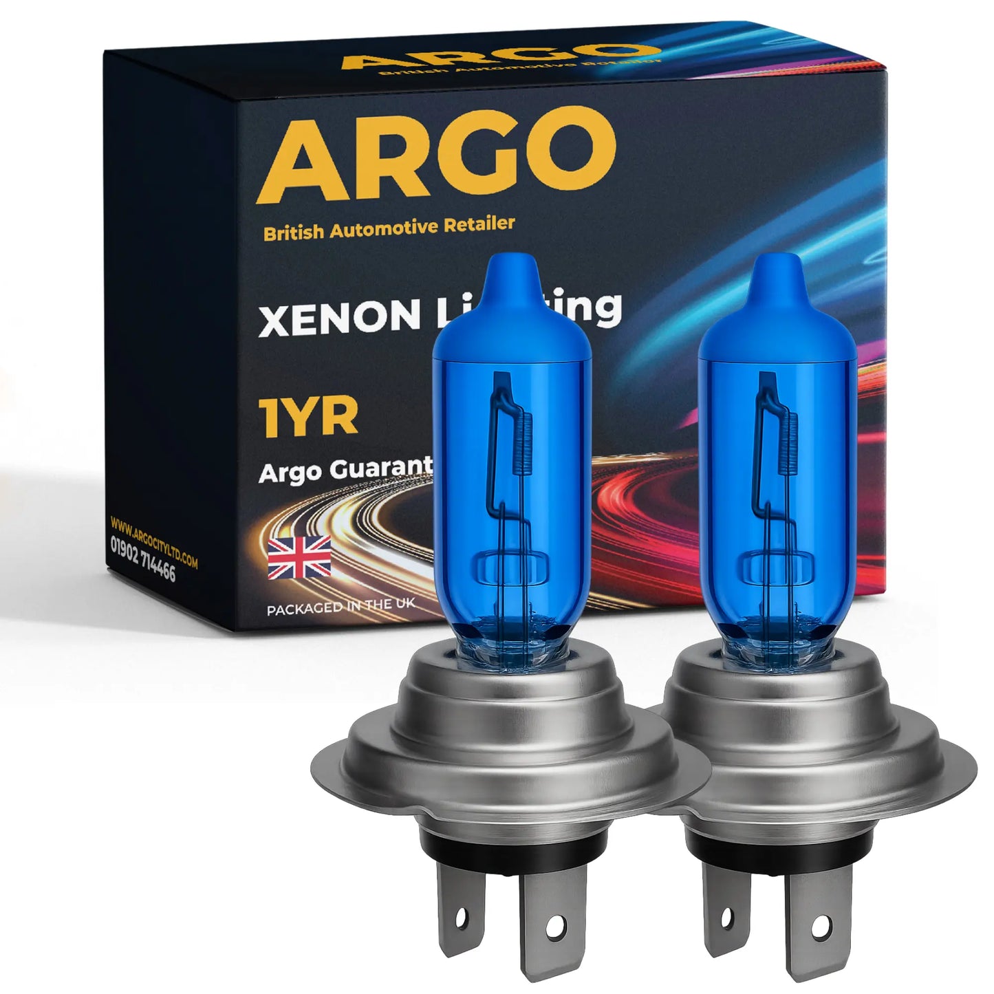 H7 Xenon White Headlight Bulbs - Argo