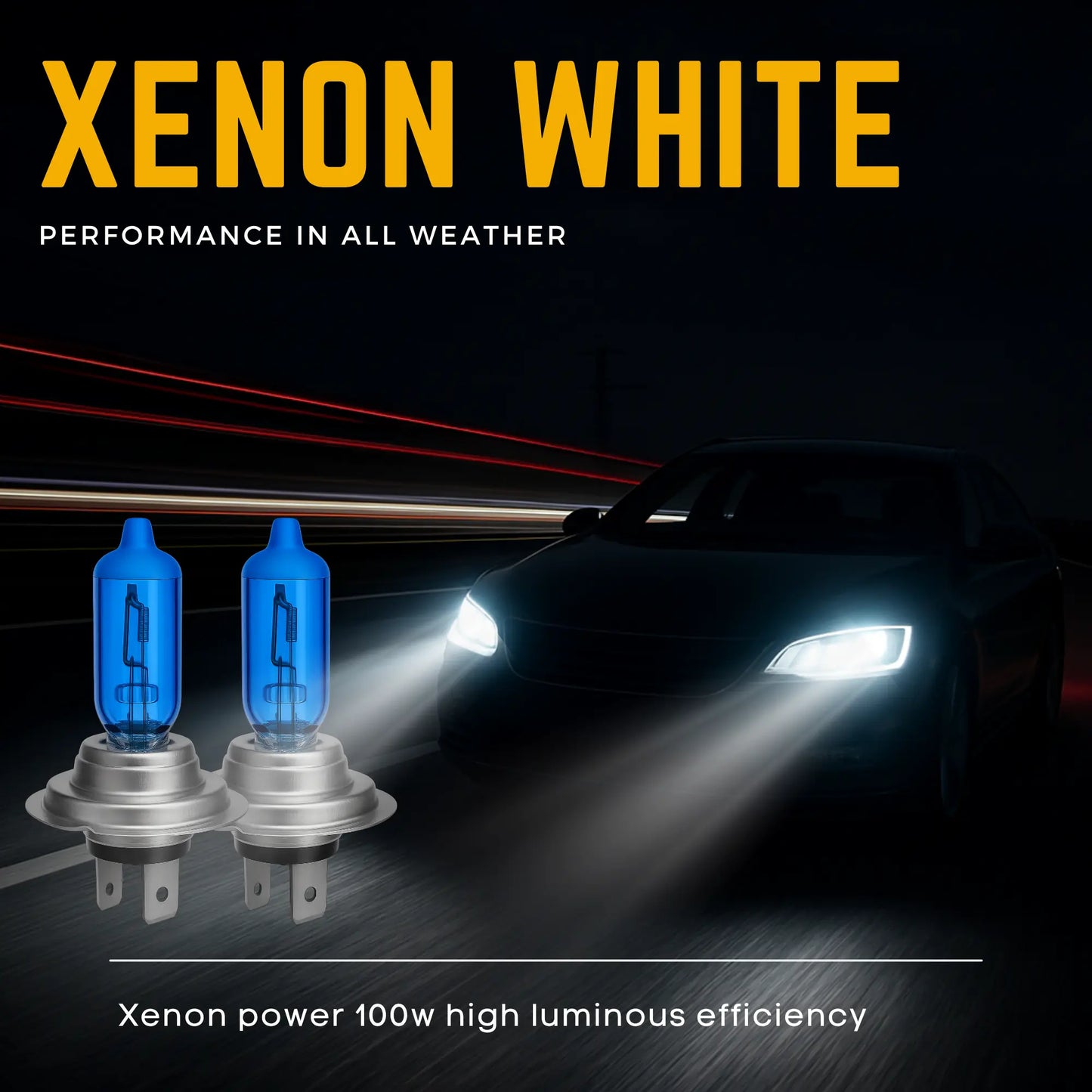 H7 Bulbs Shining In Headlights - Argo