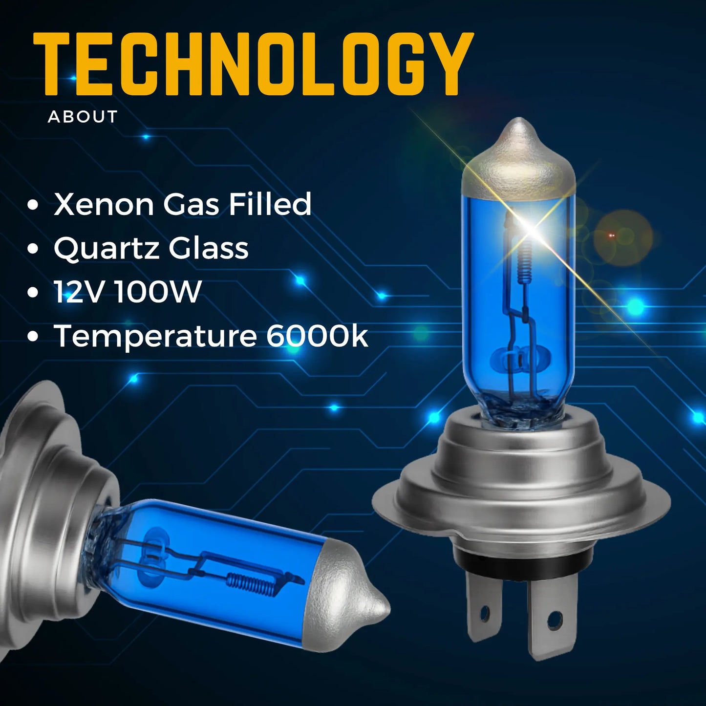 H7 Xenon Gas Filled Technology - Argo