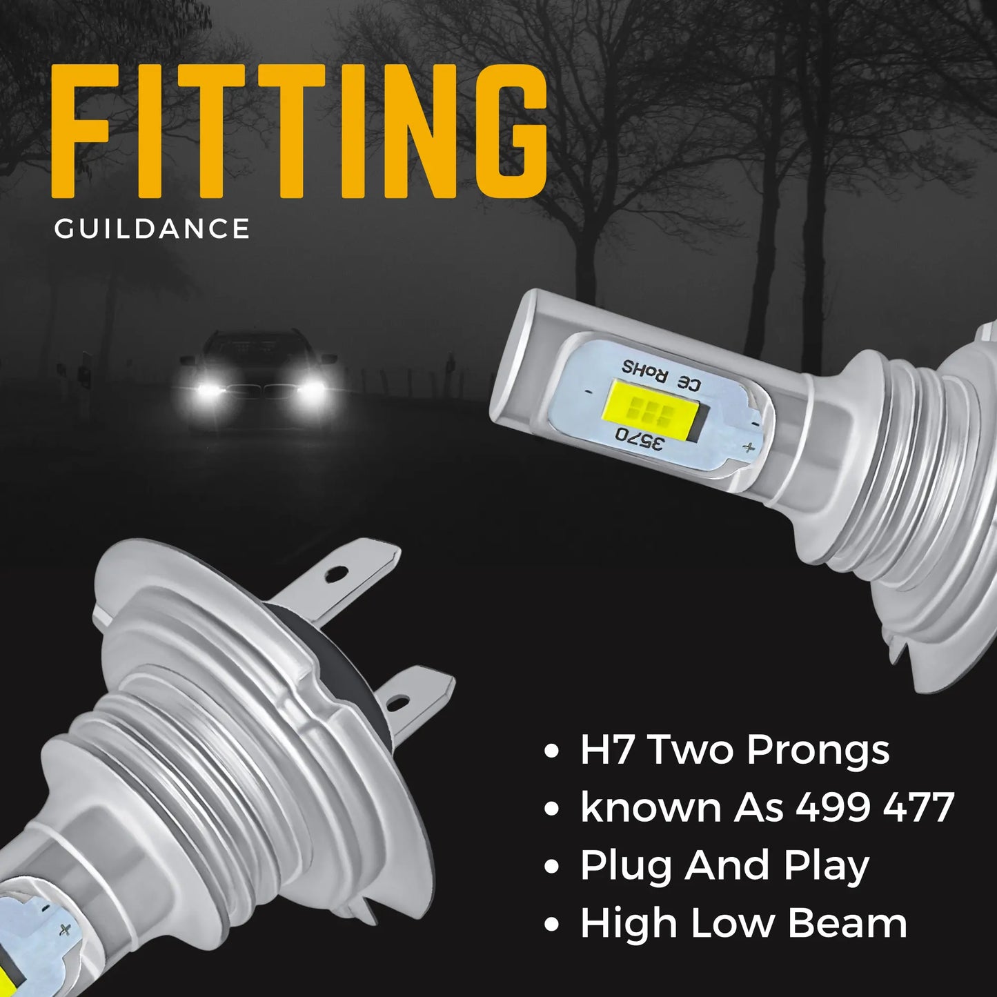 H7 Headlight Bulbs Fitting - Argo