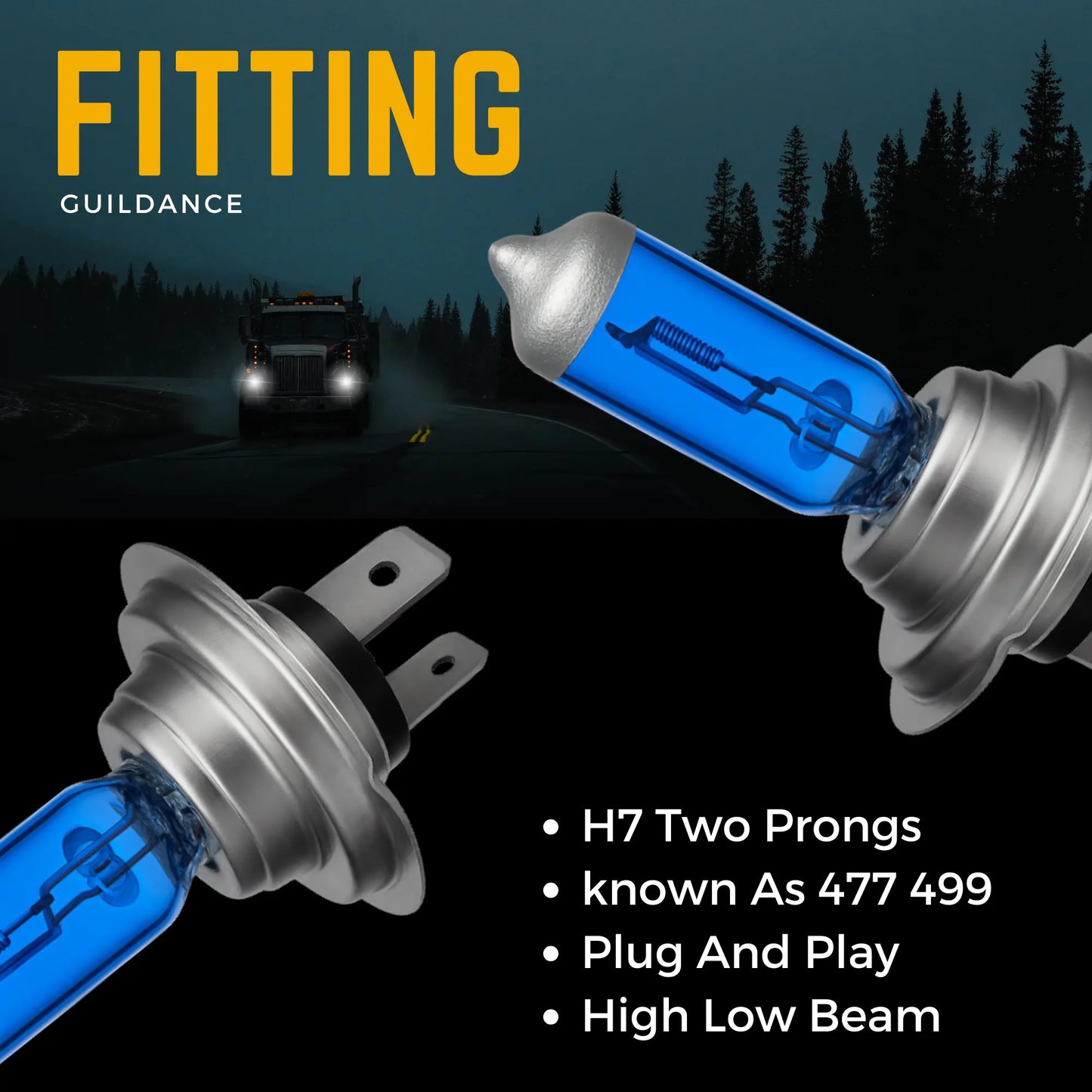H7 Headlight Bulbs Fitting - Argo