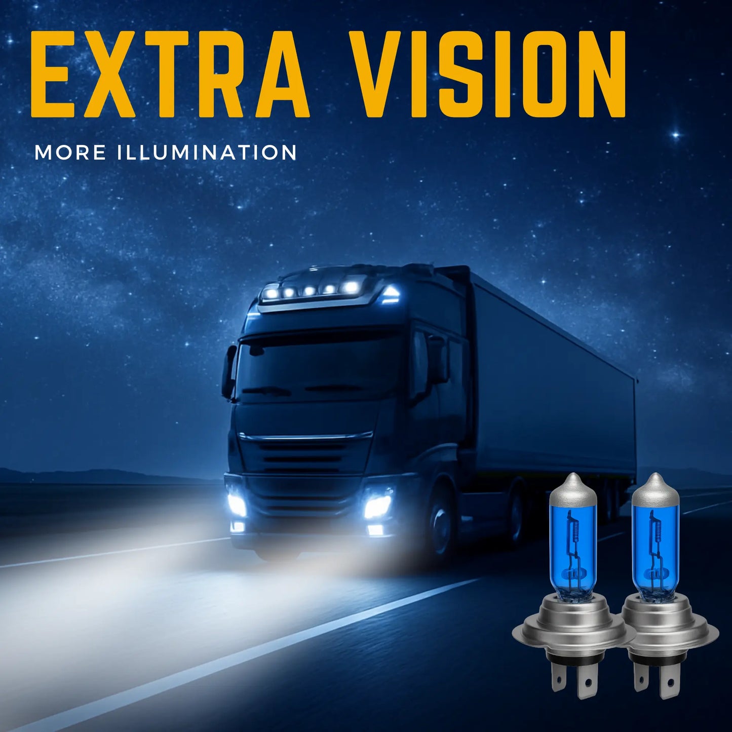 Extra Vision H7 24v Bulbs