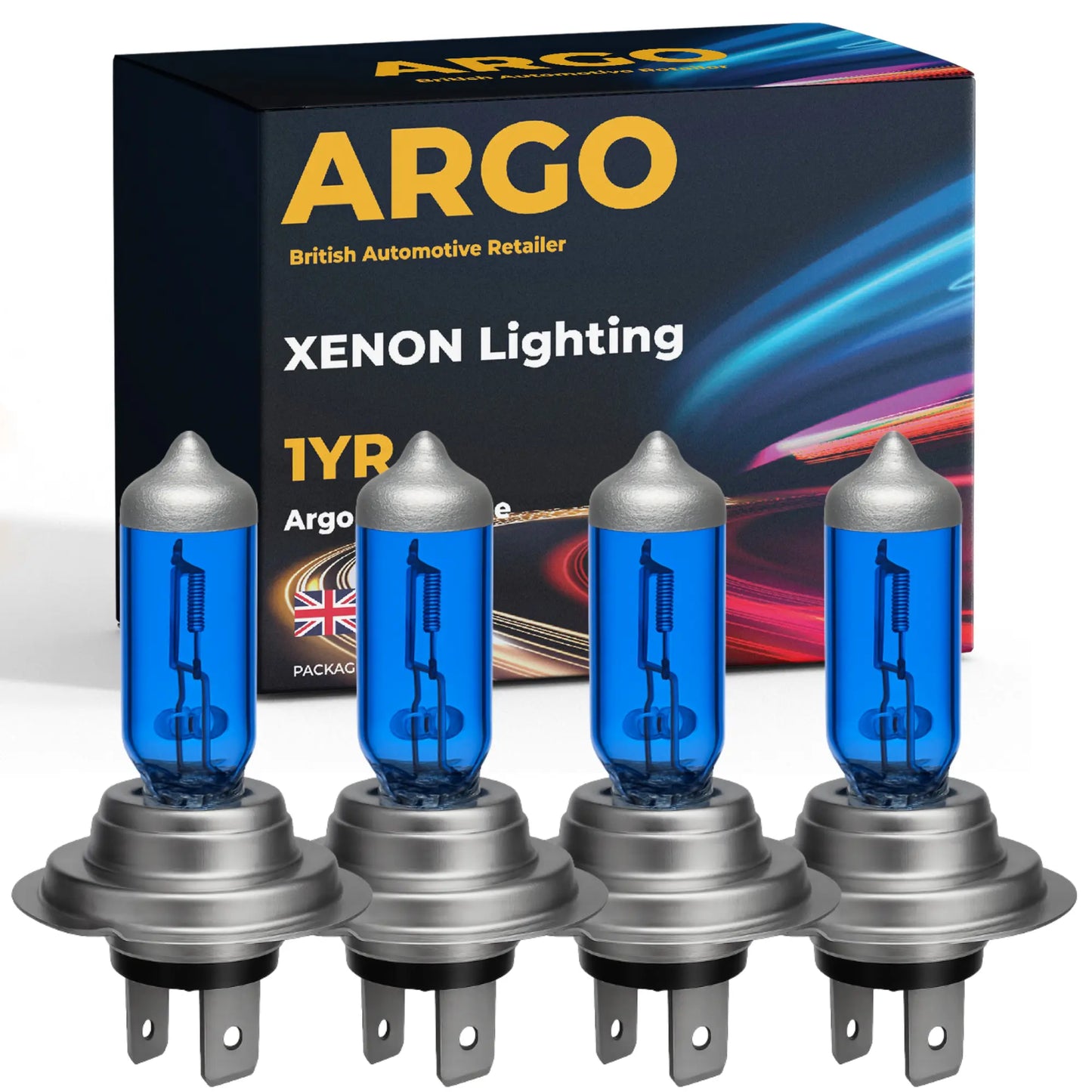 H7 Xenon White Headlight Bulbs - Argo