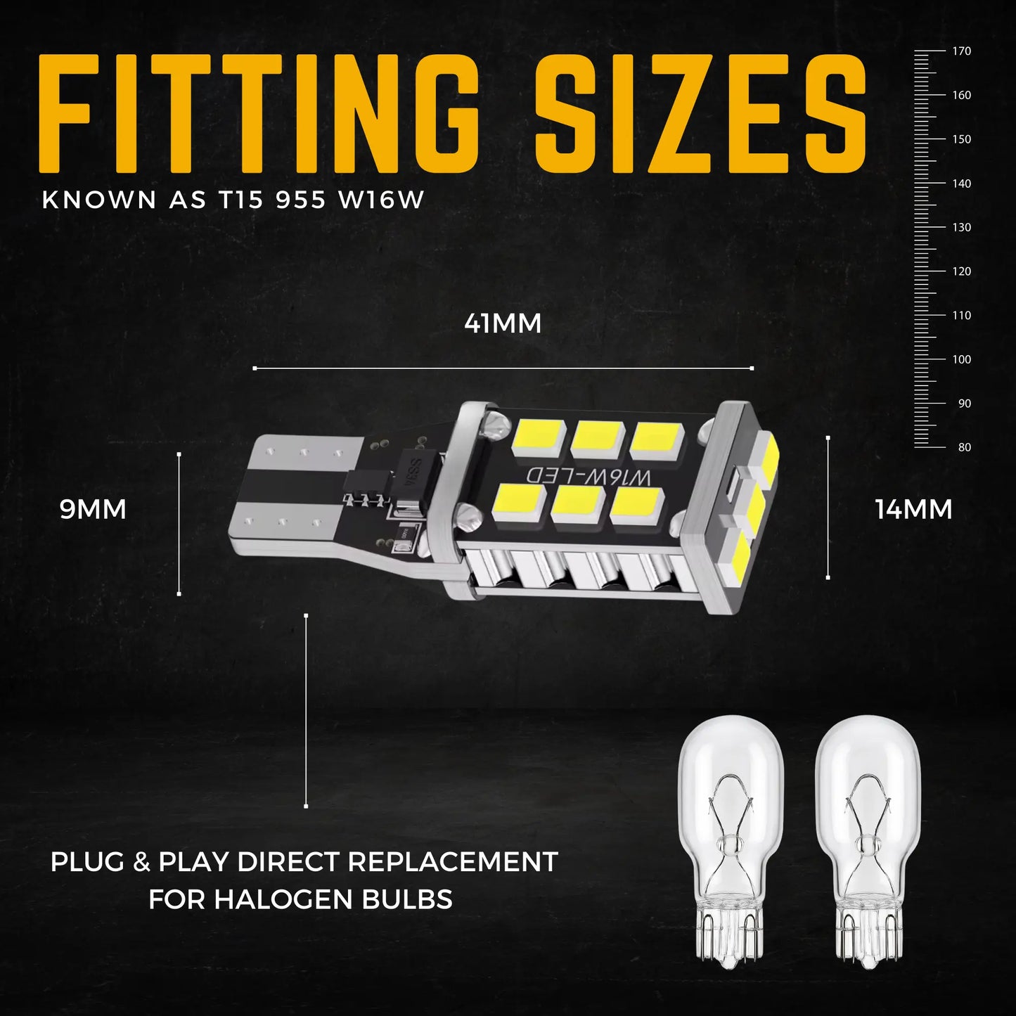 Dimensions Of The T15 Led White Bulb - Argo