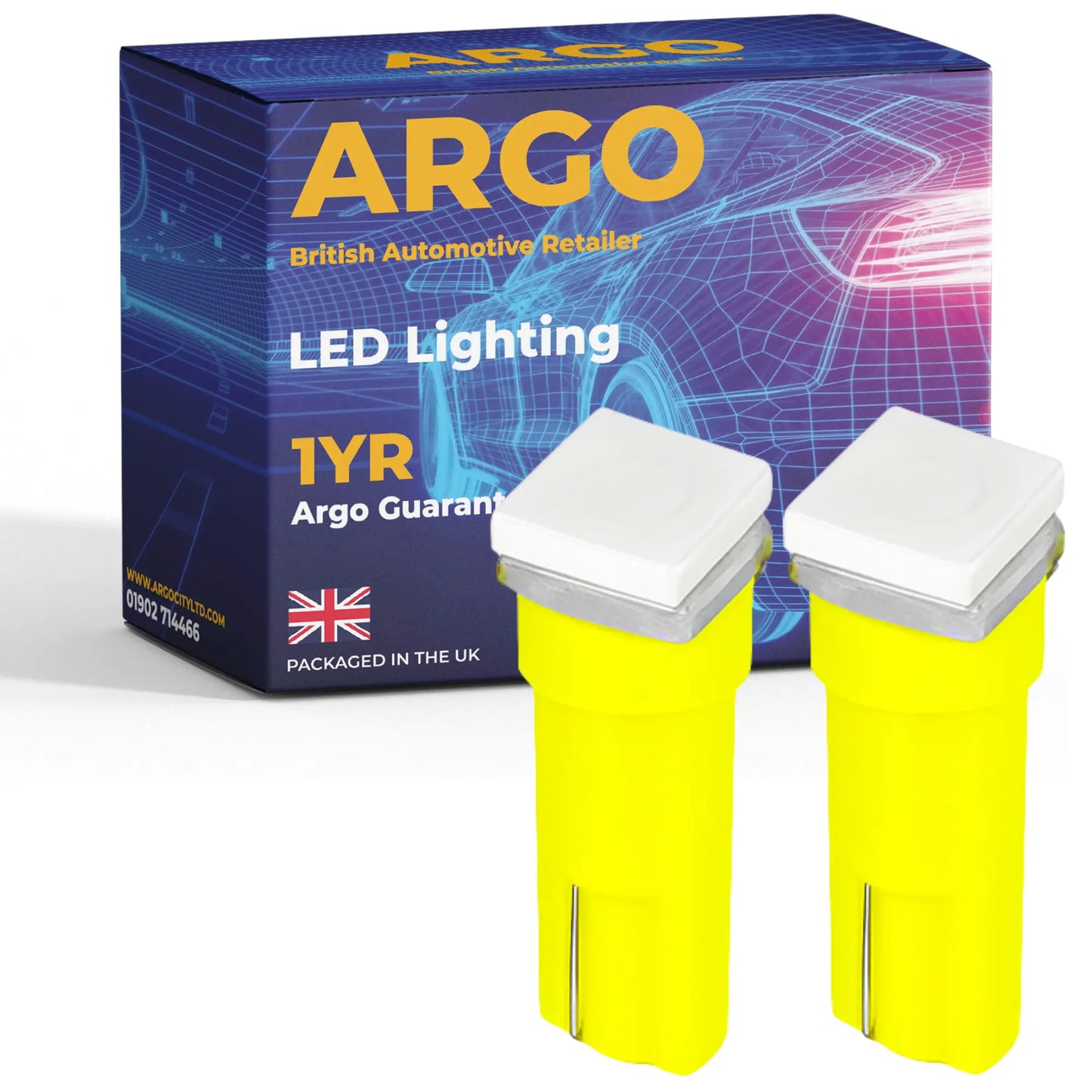 T5 Led Bulb Smd Amber 12v Argo