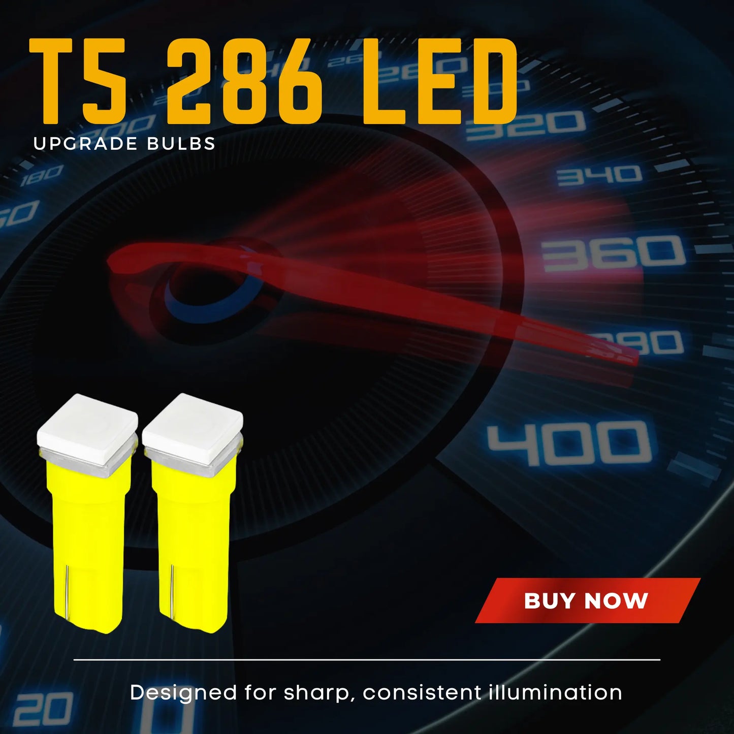 T5 286 Led Amber Bulbs - Argo