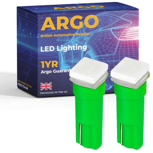 T5 Led Bulb Smd Green 12v Argo