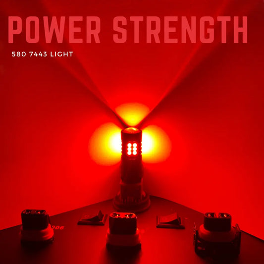 580 Bulbs LED 21 Smd Canbus Red 12V