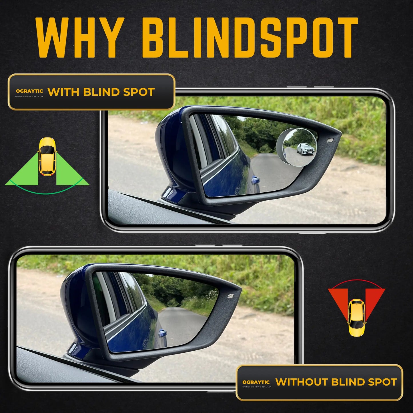 Why Fit A Wing Mirror Blind Spot Mirror - Ograytic