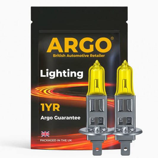 H1 Bulbs 100w Xenon Yellow 12v Argo