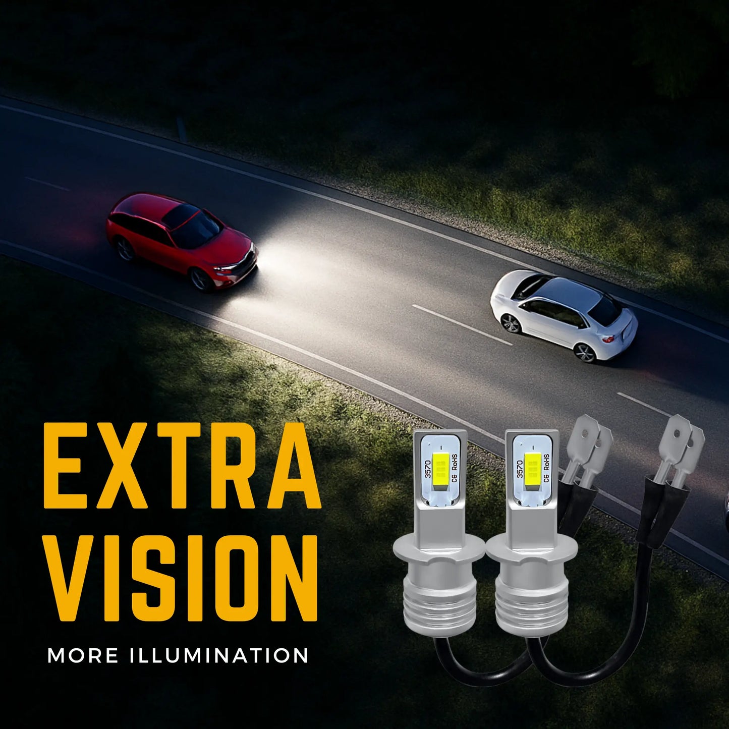 Extra Vision On The Road For H3 Led Bulbs - Argo